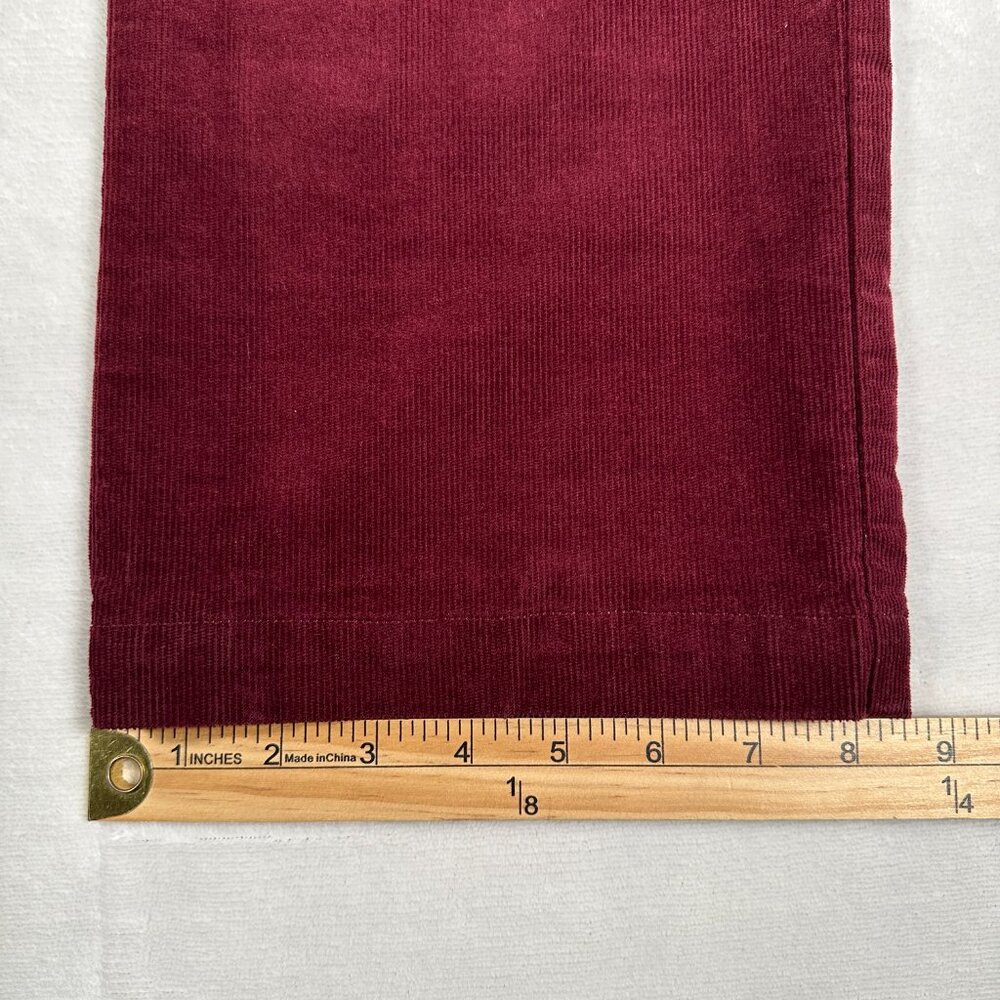 Vineyard Vines Pants Boys Size 18 Burgundy Corduroy Straight Legs Cotton Blend - Picture 4 of 12